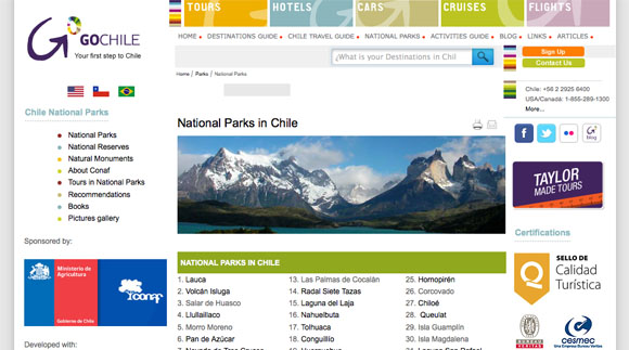 National Parks of Chile